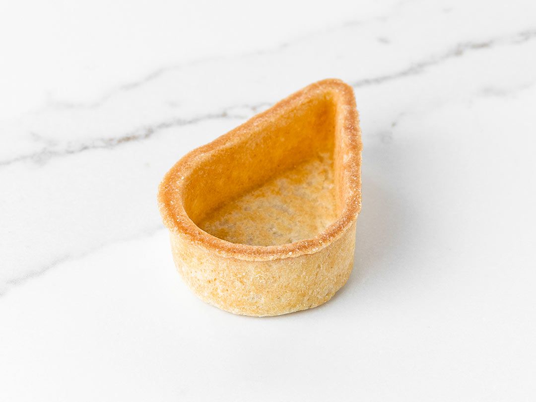 Tartaleta gota de 50x30mm lista para ser rellenada tanto dulce como salada
