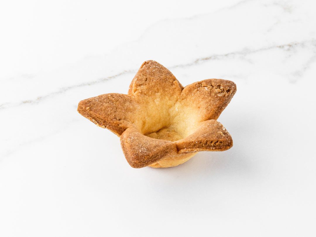 Tartaleta Mini Estrella de 38mm lista para ser rellenada tanto dulce como salada