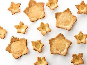 Tartaletas estrella y mini estrella de 38 y 80mm dulcesy saladas